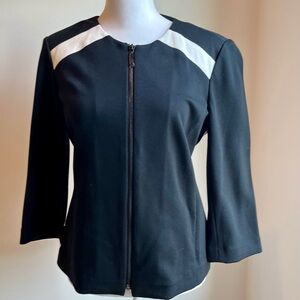 White House Black Market Knit Fitted Blazer